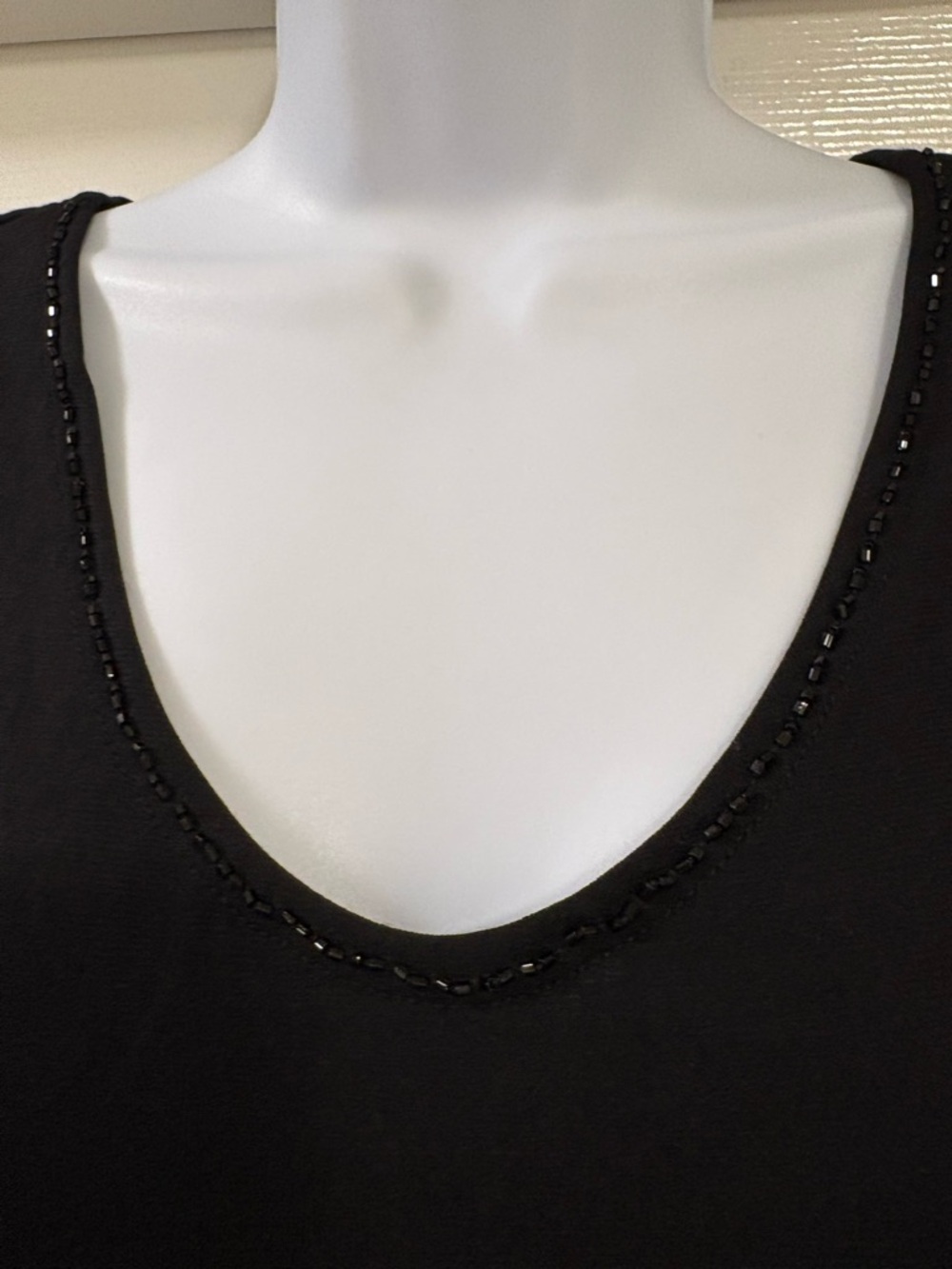 Carole Little black tank top , bejeweled, great for layering with formal wear